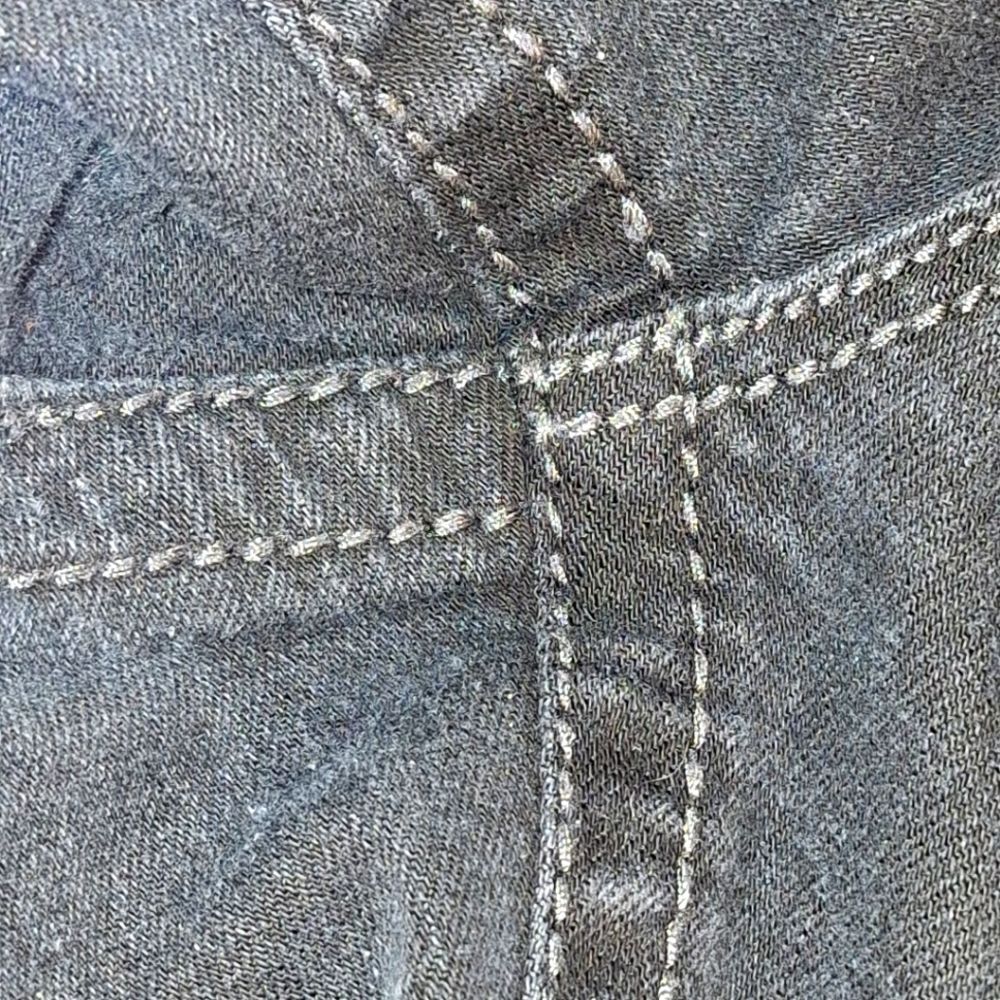 Rebel & Soul Embellished Skinny Jean Glitzy Wings Black Stretch Denim women's 10 - Picture 11 of 16